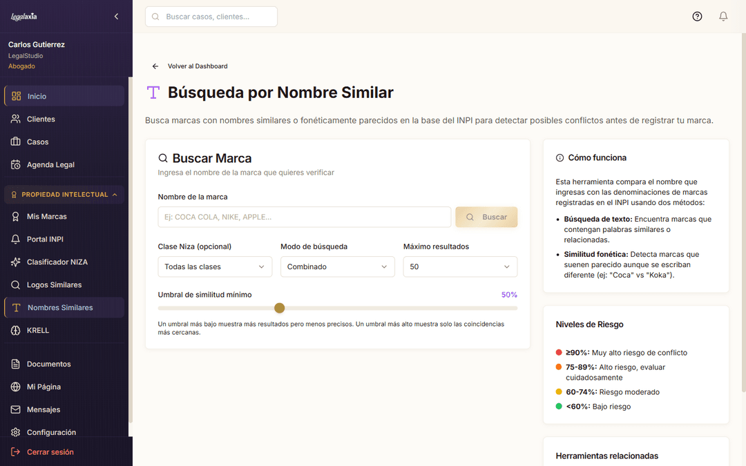 Búsqueda de similitud de nombres